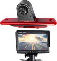 HD 720p Trečiojo stogo stabdžių šviesos kamera Stabdžių šviesos atbulinės eigos kamera Fiat Scudo Citroen Jumpy/Peugeot Expert/Proace 2007-2016 + 7,0 colių DVD monitoriaus TFT ekranas Sunkvežimio automobilio ekranas