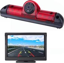 HD automobilio trečiojo stogo viršuje sumontuota stabdžių šviesos kamera (E9) Stabdžių šviesos atbulinės eigos kamera, skirta "Jumper III" / "Ducato X250" / "Boxer III" +4,3 colio DVD monitoriaus TFT ekranas Sunkvežimio LCD ekranas