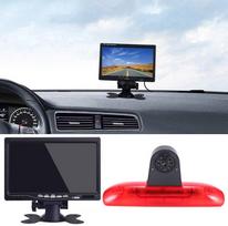 HD naktinio matymo atbulinės eigos kamera 3-iajame stabdžių žibinte Stabdžių šviesos atbulinės eigos sistema + 7 colių LCD TFT monitorius "Fiat Ducato 244 Bus Box/Peugeot Boxer/Citroen Jumper 2002-2006 Relay 2002-2006