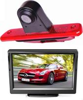 HD Trečioji stogo stabdžių žibintų kamera Stabdžių šviesos stovėjimo kameros atbulinės eigos kameros rinkinys Naktinio matymo kamera + 4,3 colių monitoriaus ekranas Sunkvežimio ekranas, skirtas "Expert Dispatch Proace 07-16
