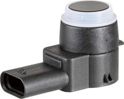 HELLA 6PX 358 141-201 Stovėjimo atstumo kontrolės jutiklis - kampinis - 3 kontaktų jungtis - kištukinis - dažomas - su tvirtinimo žiedu