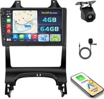 Hikity Android 15 4+64GB Autoradio für Peugeot 3008 2009-2015 mit 9 Zoll Incell Touchscreen, Autoradio 2DIN mit Wireless Carplay Android Auto, FM/RDS Radio BT GPS WiFi Rückfahrkamera + MIC