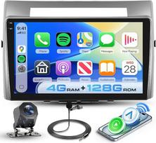 Hodozzy 4G + 128GB Android automobilinis radijas Toyota Corolla Verso 2004-2009 su Carplay belaidžiu Android automobiliu, 9 colių InCell jutiklinis ekranas 2 DIN automobilinis radijas su GPS navigacija Bluetooth DSP WiFi radijas FM RDS