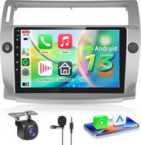 Hodozzy Carplay automobilinis radijas Citroën C4 2004-2009/C-QUATRE 2008-2011 Android automobilinis radijas su navigacija, 9 colių jutiklinis ekranas su Android Car/WiFi/GPS/RDS/FM/Bluetooth/USB