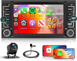 Hodozzy Carplay automobilinis radijas VW Touareg 2004-2011 Transporter T5 Multivan 2004-2009 su C tipo USB, 9 colių VW automobilinis radijas 2 DIN Bluetooth su Android Car/32 EQ/FM/RDS/SWC + galinio vaizdo kamera