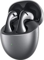 HUAWEI FreeBuds 5 belaidės "Bluetooth 5.2" ausinės, "iOS" ir "Android", su didelės skiriamosios gebos sertifikatu, atviro dizaino, dviguba jungtimi, 30 valandų baterijos veikimo laikas, IP54, sidabrinės spalvos