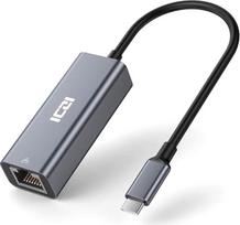ICZI USB C eterneto adapteris "Thunderbolt 3" RJ45 LAN tinklo adapteris Aliuminis Suderinamas su "iPhone 15", "MacBook Pro/Air", "Galaxy S24 Ultra", "Surface Book", "Dell XPS