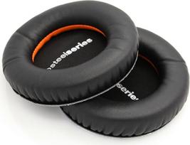 INF ausų įdėklai "Steelseries Siberia V2" imitacijos odos pakaitiniai ausų įdėklai juodi 1 pora