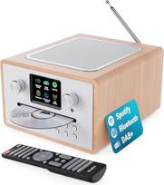 Interneto radijas su CD grotuvu ir DAB Plus, virtuvės radijas su "Bluetooth" ir FM radiju, skaitmeninis radijas WLAN su "Spotify Connect", podcast'ai, EQ, spalvotas ekranas, įskaitant nuotolinio valdymo pultą, MAŽUMOS Homerton