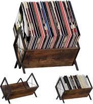 Įrašų saugykla, 80-100 LP plokštelių saugykla, su reguliuojamu skirstytuvu, paprastas, plokštelių stovas, skirtas CD, albumams, žurnalams, knygoms, vinilinėms plokštelėms, albumų saugojimui