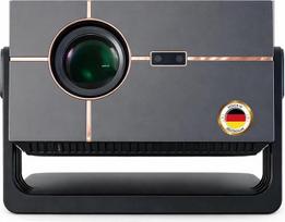 Išmanusis 4K namų kino projektorius, automatinis fokusavimas ir automatinis posūkio kreivės korekcija, "WiFi" 6 "Bluetooth", "Android" projektorius 4K, dienos šviesos projektorius lauke ir sode