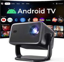Išmanusis projektorius su dirbtinio intelekto balso valdymu / "Android 14", 1080P 4K palaikymas, "HiFi" garsas, 800 ANSI, dirbtinio intelekto automatinis fokusavimas / akmenuko korekcija, "WiFi 6" ir BT 5.4, namų kino projektorius, suderinamas su "Netflix
