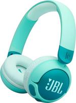 JBL Junior 320 BT belaidės "Bluetooth" ausinės vaikams su integruotu mikrofonu, 50 valandų atkūrimo, JBL saugus garsas, mažas garsumas, paprastas valdymas ir lipdukų rinkinys, žalios spalvos