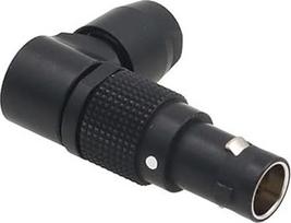 Juoda 0B FSG 304 4 Pin 90 laipsnių kištukas pasukamas reguliuojamas dešiniojo kampo kištukas apskritimas Push Pull kabelio jungtis, suderinama su Lemo