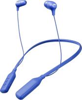 JVC Marshmallow belaidės "Bluetooth" sportinės ausinės ausinės su kaklo juosta, integruotu mikrofonu ir nuotolinio valdymo pulteliu, patogios ausinės, mėlynos spalvos