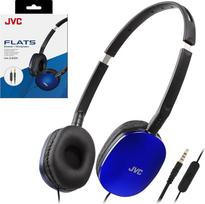 JVC HAS160MA 3,5 mm paauksuotos 3,5 mm mėlynos ausinės su nuotolinio valdymo pultu ir mikrofonu