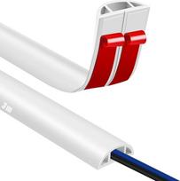 Kabelių kanalas, lipnus grindų kabelių tiltas, 3 m grindų kabelių kanalas, lankstus PVC grindų kabelių apsaugas, kabelių dangtis biurui, koncertui ir kt., kabelių apsauga ir pavojaus suklupti prevencija (3M,