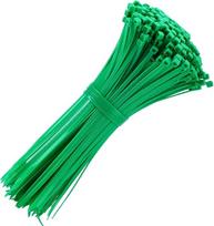 Kabelių raiščiai 150 mm x 3,6 mm Pakuotė 200 žalių Premium nailono universalių plastikinių kaklaraiščių apvyniojimų Saugus savaiminio užrakto mechanizmas namams, sodui, biurui ir "pasidaryk pats