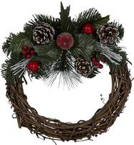 Kalėdinės dovanos Kalėdų vainikas 08224-25,5 cm - medinis