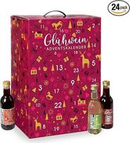 Kalenų vyno advento kalendorius, 24 skirtingų rūšių 250 ml (= 6 litrai), kalenų vyno rinkinys, degustavimo dėžutė Pfefferdieb