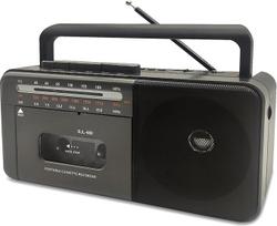 Kasetinis grotuvas "Bluetooth Boombox", juostinis magnetofonas AM/FM/SW radijo stereogarsiakalbis su dideliu garsiakalbiu ir ausinių lizdu, USB/TF/MP3 juostinis grotuvas, valdomas kintamosios srovės arba