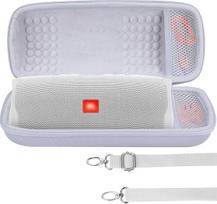 Kietas kelioninis apsauginis dėklas, skirtas "JBL Charge 5 Charge 4 Bluetooth" vandeniui atspariam nešiojamam belaidžiam garsiakalbiui (baltas)
