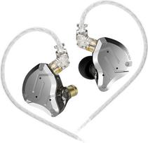 KINBOOFI KZ ZS10 Pro In-Ear Monitor ausinės ausinės HiFi KZ ausinės su 4BA ir 1DD garsiakalbiais, KZ Upgrade ZS10 Pro su nuimamu 0,75 mm 2 kontaktų 6N OFC kabeliu (be mikrofono, juodos spalvos)