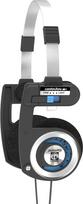 Koss "Porta Pro" stereofonai (3,5 mm lizdas), skirti iPhone/iPad/iPod/MP3 grotuvams/Samsung/išmaniesiems telefonams - juodi | sidabriniai