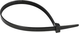 KTEC300X7.6B | KTEC kabelių raiščiai 300 mm x 7,6 mm, juodos spalvos, nailonas 66, UL94V-2, atsparumas tempimui ne mažiau kaip 55 kg (pakuotė po 100 vnt.)