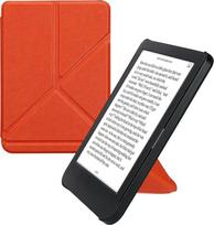 kwmobile "Kobo Clara BW/Clara Colour/Tolino Shine (5) / Shine Colour Case" apsauginis dėklas - dirbtinės odos dėklas - elektroninės skaityklės apverčiamasis dėklas su automatinio užmigimo funkcija - dangtelis su stovu - vaisinis oranžinis