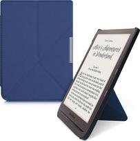 kwmobile "Pocketbook InkPad 3/3 Pro/Color/Vivlio InkPad 3" apsauginis dėklas - dirbtinės odos dėklas - elektroninės skaityklės atlenkiamasis dėklas su automatinio miego funkcija - dangtelis su stovu - tamsiai mėlynas