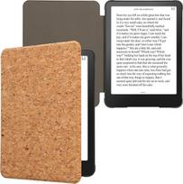 kwmobile dėklas, suderinamas su "Amazon Kindle Paperwhite" (2024)/"Colorsoft" - kamštinis elektroninės skaityklės apsauginis dėklas - šviesiai rudas