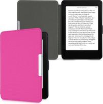 kwmobile dėklas, suderinamas su "Amazon Kindle Paperwhite" - nailoninis elektroninės skaityklės apsauginis dėklas (skirtas modeliams iki 2017 m.) - rožinis