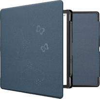 kwmobile dėklas, suderinamas su "Amazon Kindle Scribe" dėklu - dirbtinės odos dangtelis - Tendrils Butterfly Dark Blue