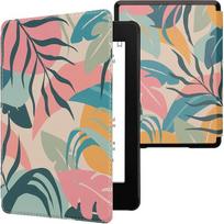 kwmobile Klapphülle kompatibel mit Amazon Kindle Paperwhite 11. Generation 2021 Hülle - Flipcase für Kindle Paperwhite Hülle mit Magnetverschluss - Tropischer Dschungel