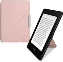kwmobile Origami dėklas "Amazon Kindle Paperwhite" - itin plonas PU odos dėklas su stovu (2017 m. ir senesniems modeliams) Rose Gold