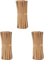 La cordeline 1000 Twist Connectors Kraft popierius + metalinė viela 15 cm maišelių krepšiams Krepšiai Kabelių raiščiai Natūralus (3 vnt.)