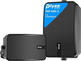 Lauko "Bluetooth" garsiakalbiai, aktyvūs ir pasyvūs sieniniai garsiakalbiai, "Aux" įvesties palaikymas, įmontuotas stiprintuvas, tinka terasai, verandai, garažui, baseinui, 2 vnt.
