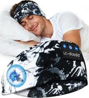 LC-dolida "Bluetooth" miego ausinės, ausinės, "Bluetooth" miego kaukė su ausinių juosta, sportinės ausinės, muzikinė miego ausinė sporto treniruotėms, bėgimui, jogai, kelionėms, žaidimams