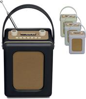 LEMEGA CR9 Nešiojamas retro DAB radijo imtuvas (DAB+, FM, "Bluetooth 5.3", 60 išankstinių nustatymų, žadintuvas, 2 žadinimo laikai, miego laikmatis, ausinių lizdas, medinis dėklas, odinis paviršius, rankena) Skaitmeninis radijas, virtuvė
