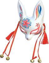 Little Bunny Kitsune Maske, YangYong Traditionelle Japanische Cosplay Kaninchen Fuchs Kabuki Maske Kimono Kostüm Zubehör Raumdekoration