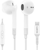 LUDOS Ferox USB C ausinės, 5 metų garantija iPhone 17 16 15 Pro Max Plus Air Samsung Galaxy S24 S23 Ultra S22 S21 FE S20 A53 A54, USB C tipo ausinės su mikrofonu į ausis su kabeliu iPad