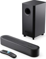 MAJORITY Bowfell Axis Atmos garso juosta TV įrenginiams, 200 W Dolby Atmos namų kino garso sistema, 2.1 garso juosta su žemų dažnių garsiakalbiu, garso juosta, kompiuterio "Bluetooth", mini garso juostos garso sistema televizoriams, HDMI eARC