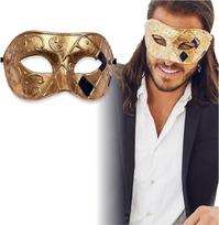 Maskarado kaukė vyrams - senovinė kaukė Venecijos vakarėliui, maskarado vakarėliui, karnavalui, išleistuvėms ir Helovinui