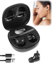 Miego ausinės "Bluetooth 5.4" nematomos belaidės ausinės su triukšmą slopinančiu mikrofonu Mini ausinės ausinės šoniniam miegui Belaidės ausinės HiFi stereofoninis garsas kelionių nemigai atpalaiduoti su įkrovimo dėklu