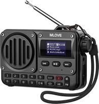 MLOVE BV800 FM radijas Nešiojamasis "Bluetooth" garsiakalbis LCD ekranas Palaiko BT 5.0, AUX-in, USB tvarkyklę, TF korteles, kad galėtumėte mėgautis muzika keliaudami