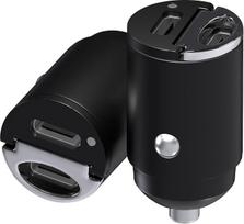 MMOBIEL USB-C automobilinis įkroviklis [2 vnt.] - 45 W cigarečių žiebtuvėlio USB adapteris greitam įkrovimui - itin kompaktiškas automobilinis mobiliojo telefono USB-C įkroviklis iPhone 16 15 14 13 Pro Max, Samsung S24 S23 S22