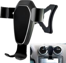 Mobiliojo telefono laikiklis, skirtas "Audi A3 8P" 2004-2013 m., automobilinės mobiliojo telefono įkrovimo stotelės Mobiliojo telefono laikiklis Gravity Auto Lock Stable No Jitter Phone Holder Mount Aluminium Alloy Mobile Phone Stand