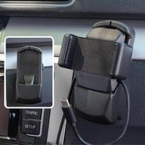 Mobiliojo telefono laikiklis VW Įrašų laikiklis | Mobiliojo telefono paruošimas | USB-C įkrovimo laidas | Tinka VW Passat, Golf, Touran, Polo, Tiguan, T5 (2003-2014)