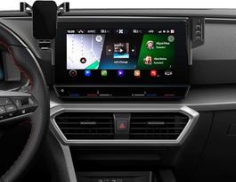 Mobiliojo telefono laikiklis, suderinamas su Cupra Leon 2020-2022/Seat Leon MK4 2020-2024/Cupra Formentor 2021-2024 10 colių mobiliojo telefono laikiklio priedais (Seat Leon 10 colių/Cupra Leon 10 colių